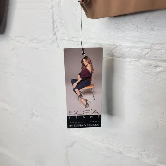 Sofia Jeans by Sofia Vergara Women's Large Off Shoulder Bodysuit Brown - Picture 4 of 5